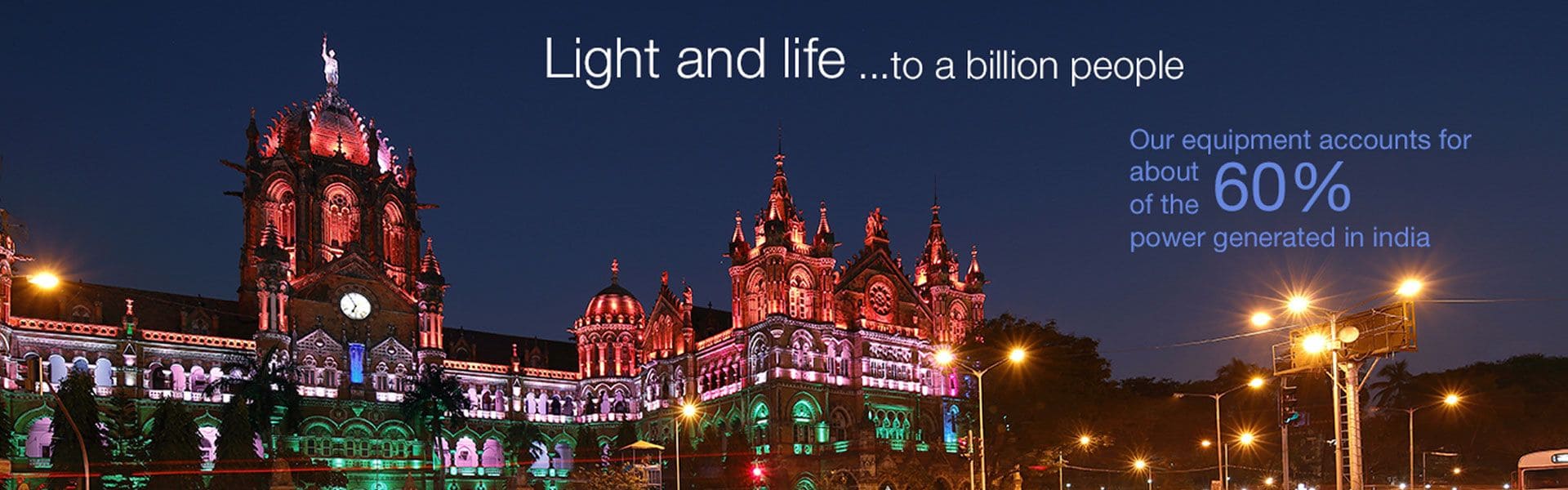 Light and life to a billion people Image of Light and life to a billion people